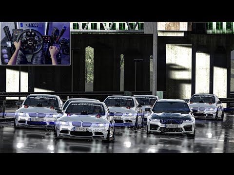 8 BMW E92 Cutting up through traffic  | Moza R12