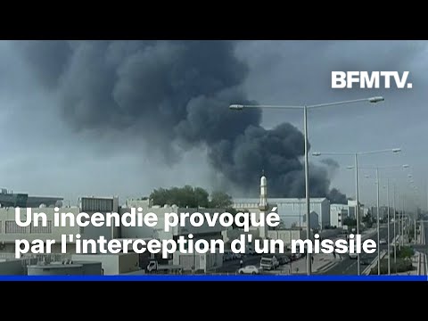 À Doha, l'interception d'un missile iranien provoque un incendie dans une zone industrielle