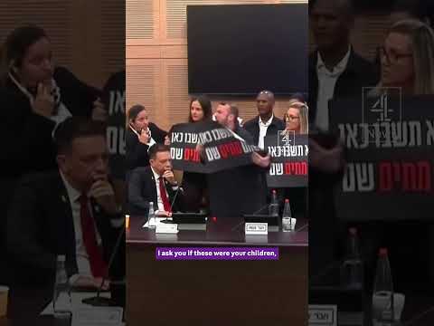 Hostage relatives storm Israeli parliament meeting