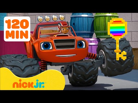 Blaze and the Monster Machines | Blaze Encontra uma Chave Mágica, Transformações e MUITO MAIS 🔑