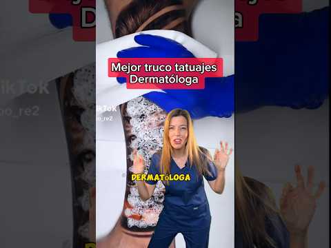 MEJOR TRUCO TATUAJES SEGÚN DERMATÓLOGA #dermatologa #piel #tatuajes #lunar #blackout  #cancerpiel