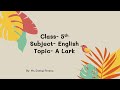Understanding Poetic Imagery and Themes