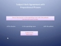 Subject-Verb Agreement Concepts
