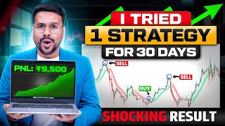 I Tried MY Trading Strategy for 30 Days SHOCKING RESULT | Backtesting a Trading Strategy