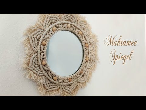 Makramee Spiegel * DIY * Macrame Mirror [eng sub]