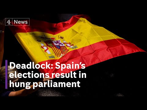 Spain's left and right parties both claim victory as election leads to hung parliament