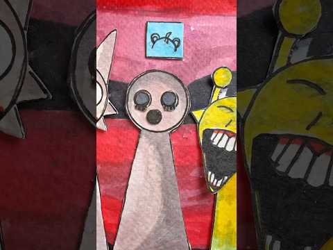 I Make Game Sprunki Incredibox on Paper✨Sky Horror✨#short #shorts #sprunki #incredibox #game #paper