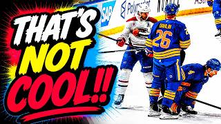 Josh Anderson Slashes Bowen Byram Injury | Buffalo Sabres vs Montreal Canadiens 2026 Highlights