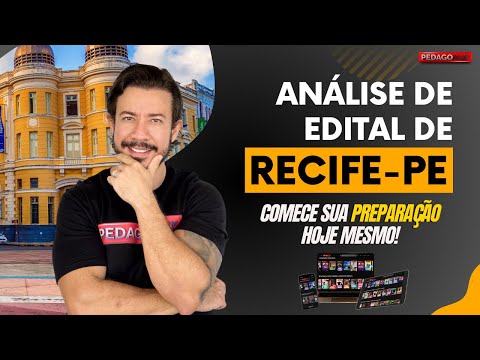 🔴Ao vivo: Análise de Edital para Recife-PE! Comece sua PREPARAÇÃO hoje mesmo!