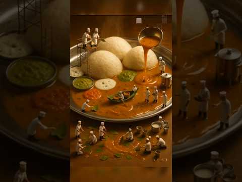 Tiny miniature chefs making Curry with rice for dinner! #cooking #curryrecipe #trendingshort #shorts