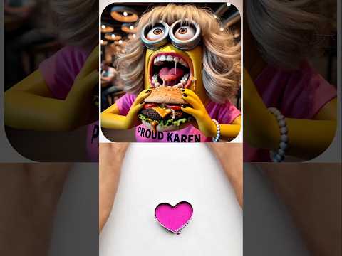 Karen Minion Ate 100 Burgers And Then...🤣#funny #memes #minions