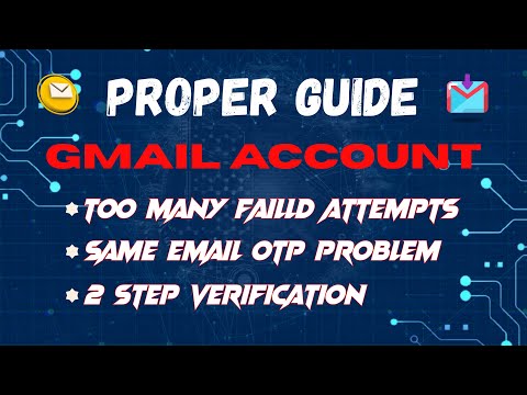Proper Guide Gmail Account Recovery same email otp problem || can't sign you in google account