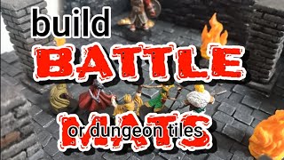 Dungeon tile battle mat all in one