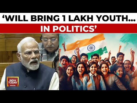 PM Vows To Bring 1 Lakh Youth Without Political Family Backgrounds Into Politics | Samvidhan Debate