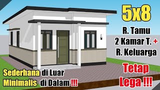 Lho kok Ruangan nya Banyak !!   SMALL HOUSE DESAIN 5X9 METER