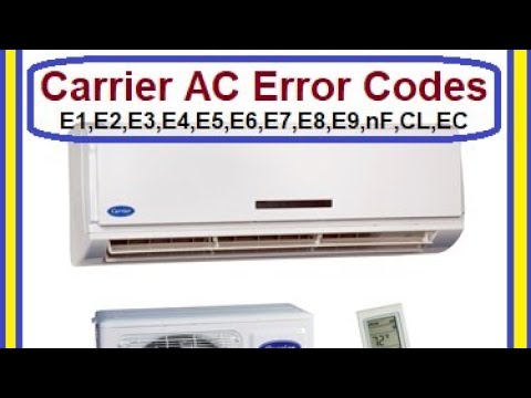 Carrier Thermostat E1 Error Code - 09/2021