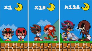 Mario Bros but every Moon makes Shadow Exe vs Knuckles Exe MORE Realistic😱 (Shadow Generations Dark)