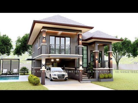 HOUSE DESIGN | 8 X 12 METERS | 4 BEDROOM