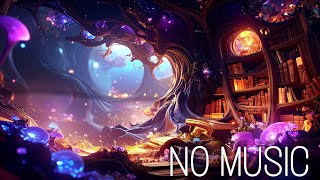 🧚‍♀️Secret Woodland Library Portal ASMR | NO MUSIC | Magical Forest Ambience for Deep Focus