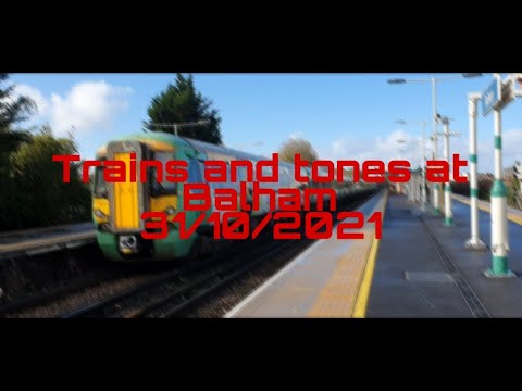 Trains and tones at Balham, BML, 31/10/2021