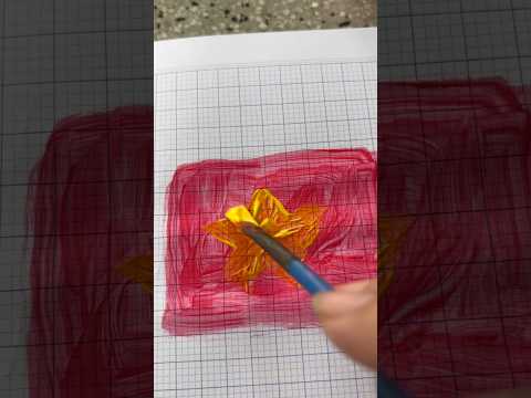  vẽ lá cờ Việt Nam tôi yêu Việt Nam#shorts