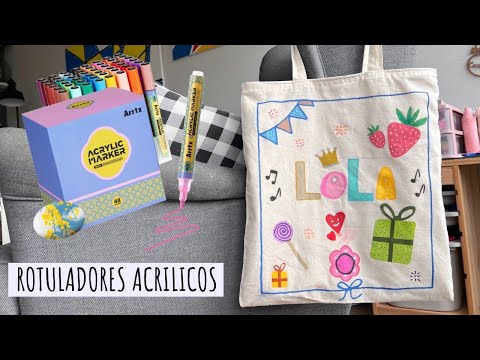 Rotuladores acrílicos ARRTX ( pinto un Tote Baguette )