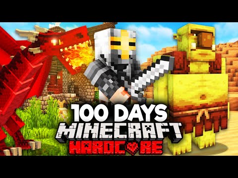 I Survived 100 Days In MEDIEVAL MINECRAFT Hardcore!