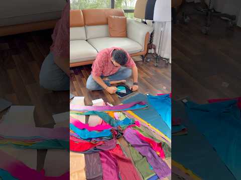 Lehenga Making Process || Shadding Skyblue Color Embroidery work Designer Lehenga #embroiderylehenga