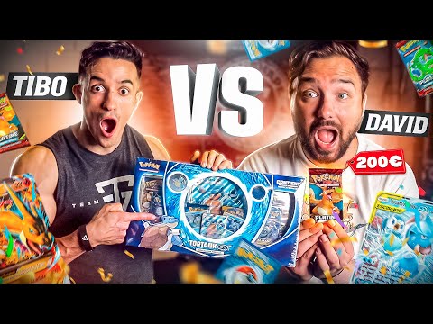 TIBO INSHAPE VS DAVIDLAFARGEPOKEMON ! BATTLE OUVERTURE BOOSTERS POKEMON RARE (Dracaufeu)