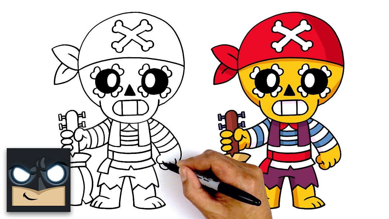 How To Draw Brawl Stars ---- Pirate Poco
