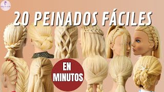 20 Peinados Fáciles y Rápidos | Coletas, Trenzas y Recogidos Paso a Paso