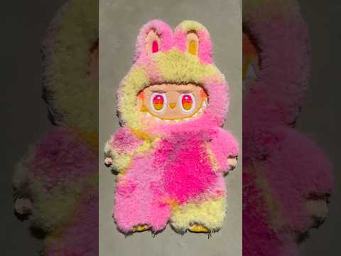 Making a Loyalty Labubu rug ASMR 😌🩷💛 #labubu #asmr