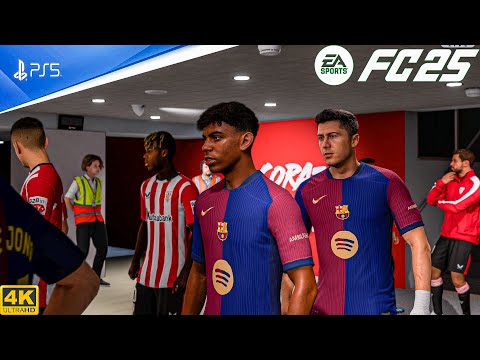 FC 25 - Athletic Club Vs Barcelona | Super Cup 24/25 Semi-Final Full Match | PS5™ [4K60]