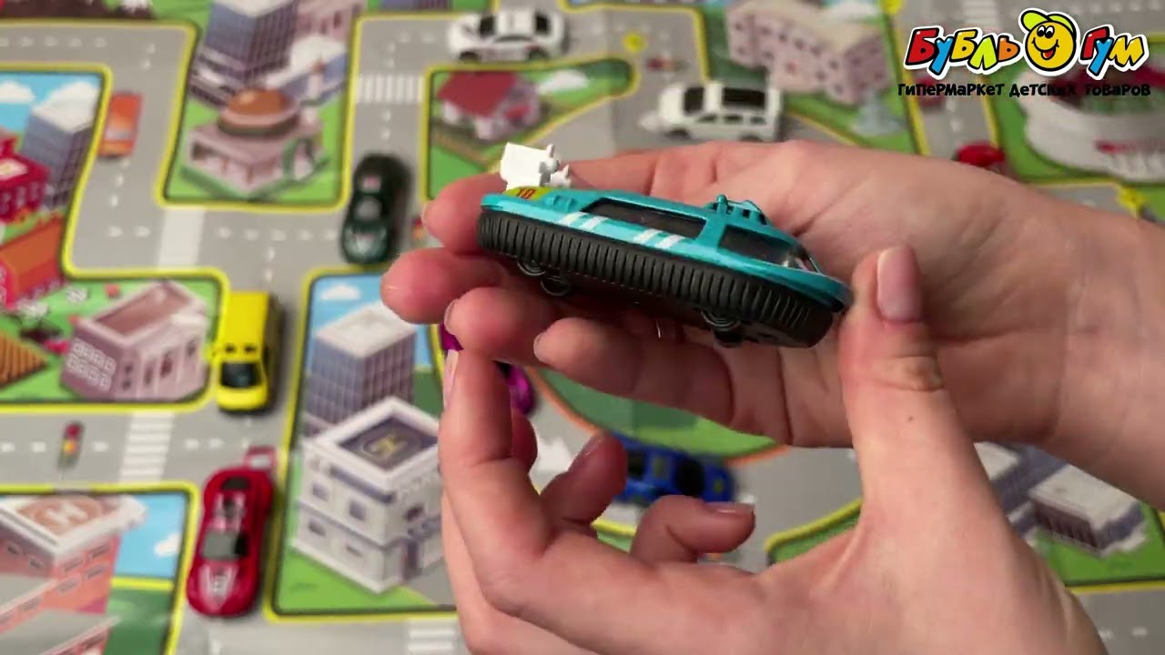 Набор игровой Lanson Toys Транспорт и карта города 22шт - видео