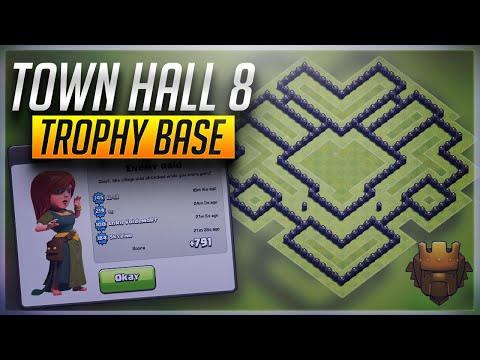 Town Hall 8 Trophy Base 2021 | CoC Th8 Best Trophy Pushing Layout With Copy Link - Clash of Clans