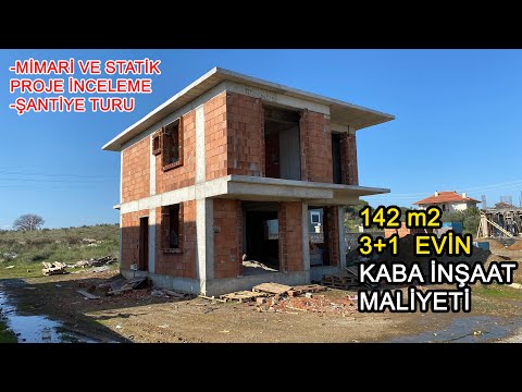 142 m2 3+1 DUBLEKS  EVİN KABA İNŞAAT MALİYETİ- MİMARİ VE STATİK PROJE İNCELEME- ŞANTİYE TURU