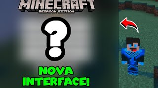 ESSA É A NOVA INTERFACE QUE CHEGARÁ PARA O MINECRAFT PE (BEDROCK) EM BREVE !!