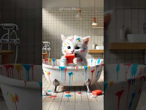 Dad Cat saved his Family from Thieves 🙀(PT-7) #catsoftiktok #cat #cute #aiart #ai #poorcat #catlover