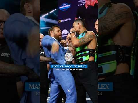 Max Holloway usando um Rolex Daytona em última encarada contra McGregor 🔥