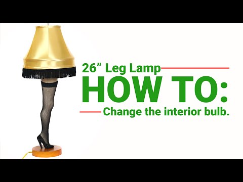26in Leg Lamp Interior Bulb Replacement