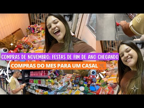 COMPRAS DO MÊS DE NOVEMBRO PARA CASAL