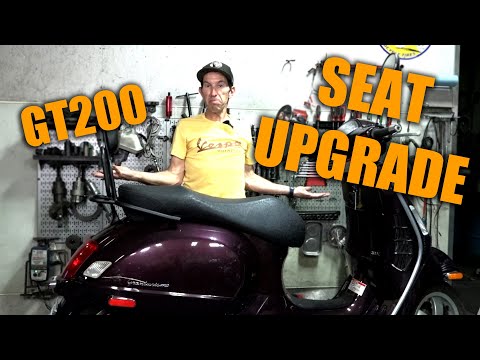 Install a GTS 250-300 Seat & Folding Rack on a Vespa GT200