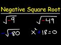 Understanding Square Roots of Negative Numbers