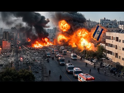 Rudal besar Iran membakar 7 gedung pencakar langit di Tel Aviv menggunakan rudal Sejjil.
