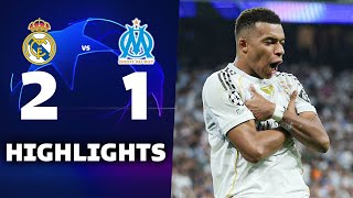 REAL MADRID vs MARSELLA (2-1) | RESUMEN y GOLES DEL PARTIDO | La Liga 2025