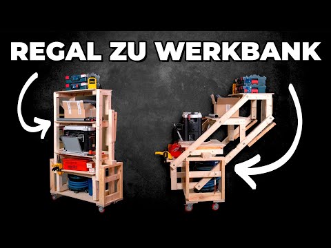 Endlich mehr Platz! Werkbank und Regal in einem