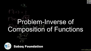 Problem-Inverse of Composition of Functions