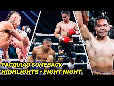 HIGHLIGHTS | Manny Pacquiao vs Mario Barrios FIGHT NIGHT • COMEBACK DAY 60