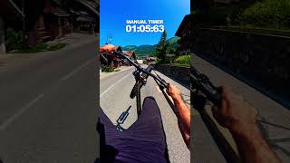 Longest MTB Wheelie Ever? 🎬 Léo Nobile #Shorts #POV