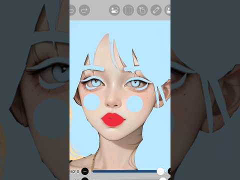 anime ❄️ hair colour art#anime #drawing #asmr #viral #shorts